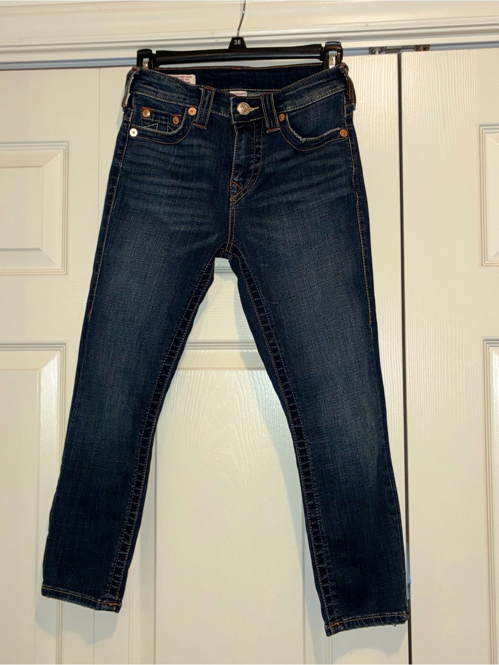 True Religion "Halle" High Rise Super Skinny Crop Jeans - Picture 7 of 11